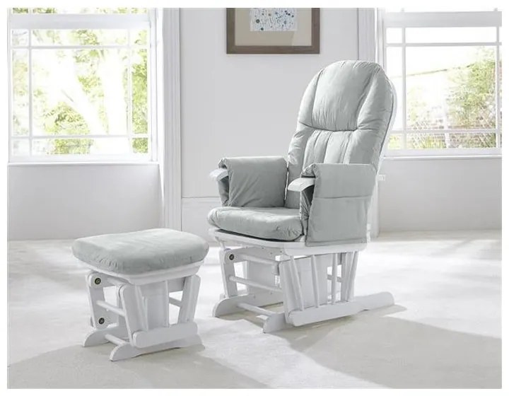 Tutti Bambini - Fotoliu Reglabil pentru alaptat cu suport pentru picioare Gc 35, Grey