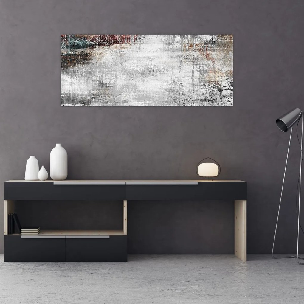 Tablou - Abstract pânză texturată (120x50 cm)