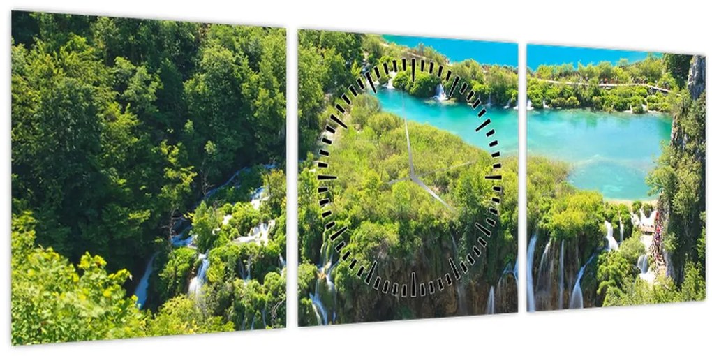 Tablou - Cascade (cu ceas) (90x30 cm)