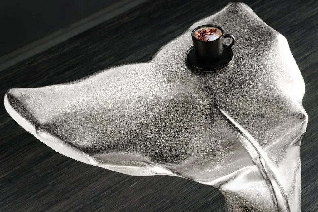 Masuta laterala design unic WILDLIFE WALFLOSSE 65cm argintiu A-44842 VC