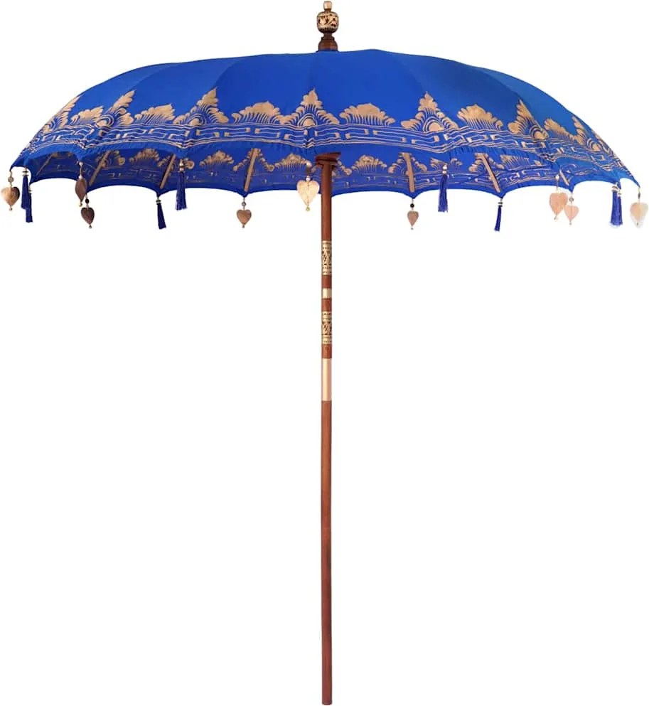 vidaXL Parasol Balinez albastru 215 x 215 x 260 cm