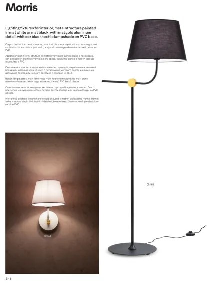 Redo 01-1981 - Lampă de masă MORRIS 1xE27/42W/230V, neagră