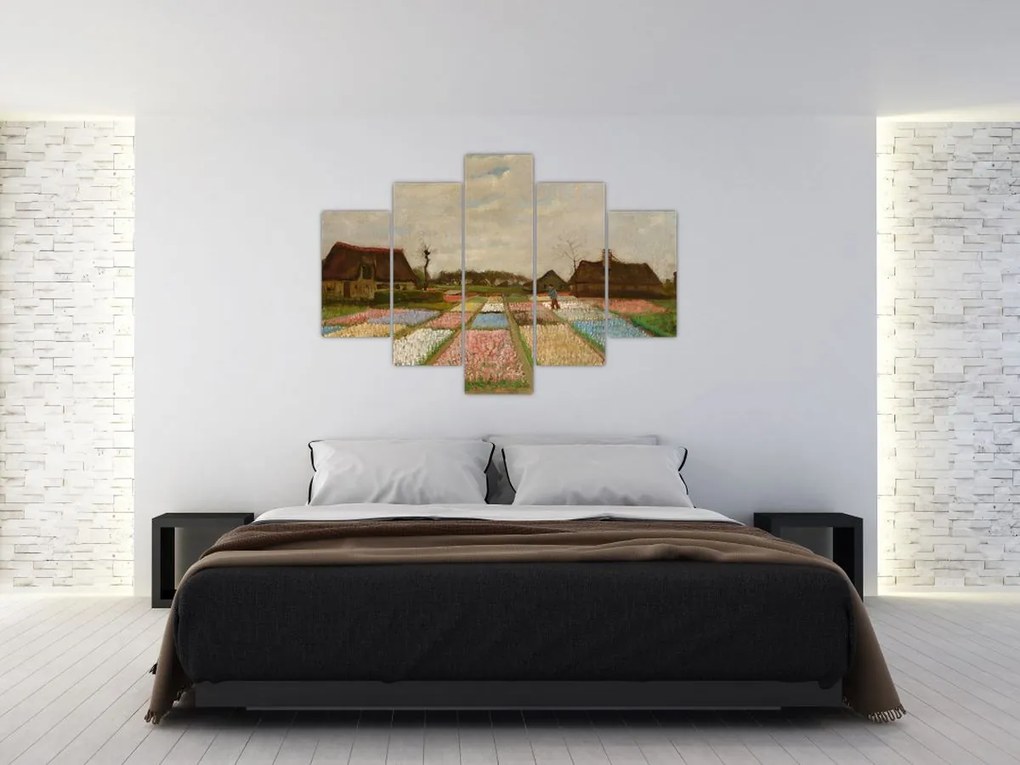 Tablou - Vincent van Gogh, Flower Beds in Holland, reproducere (150x105 cm)