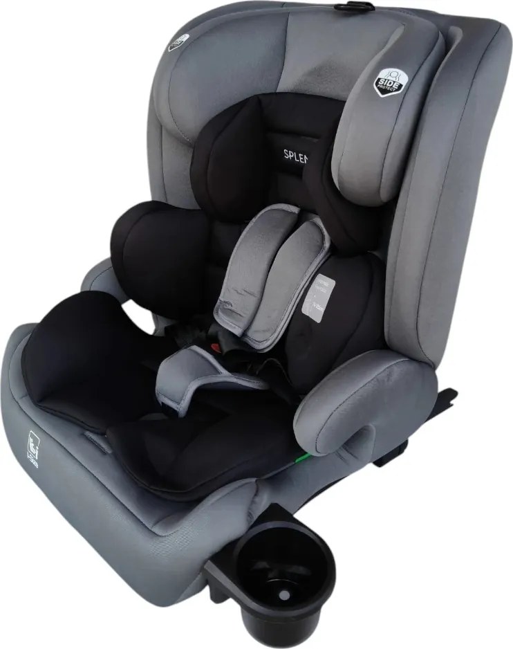 Scaun auto ISOFIX + Top Tether NOVOKIDS Splend'or Edition HC-02S, R129 i-Size, 76-150 cm, Grupa 1/2/3, Gri