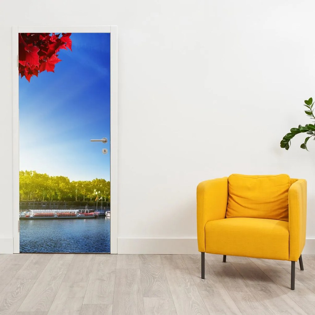 Fototapet pentru ușă - Parisul toamna (95x205cm)