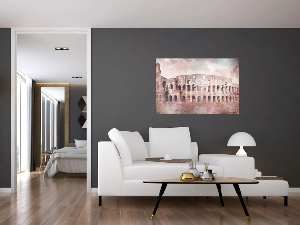 Tablou - Carte poștală de epocă a orașului N⁰2 (90x60 cm)