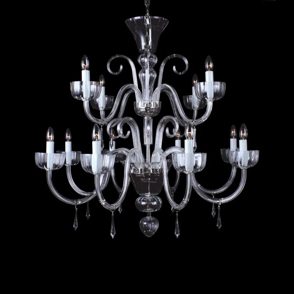 Lustra 12 brate cristal Bohemia, L11 901/12/3-H, F 2 floor