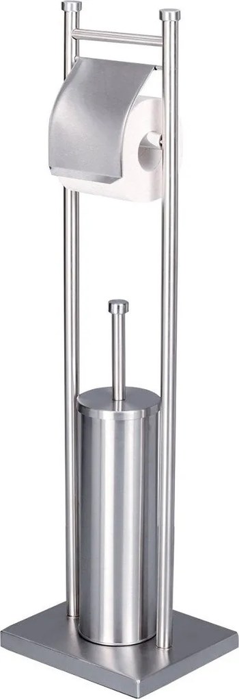 Suport de baie pentru peria WC și hârtie, 2 în 1, ZELLER