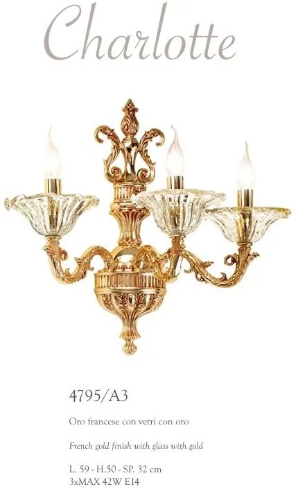 Aplica de perete LUX realizat manual Charlotte