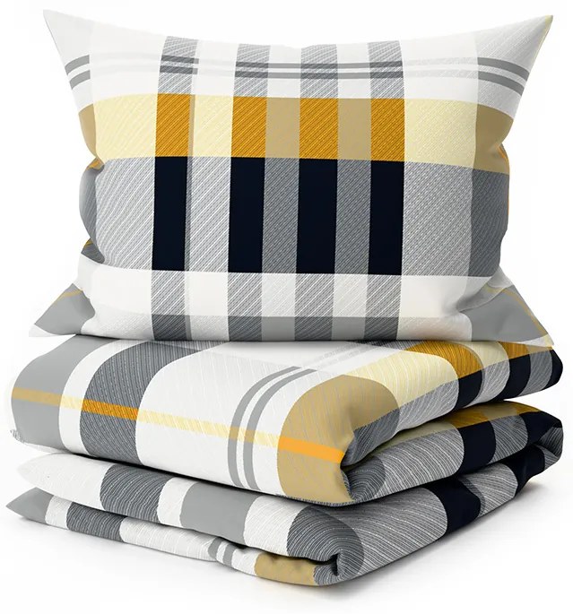 Lenjerie de pat din microfibra GREY LINE gri Dimensiune lenjerie de pat: 70 x 90 cm | 140 x 200 cm