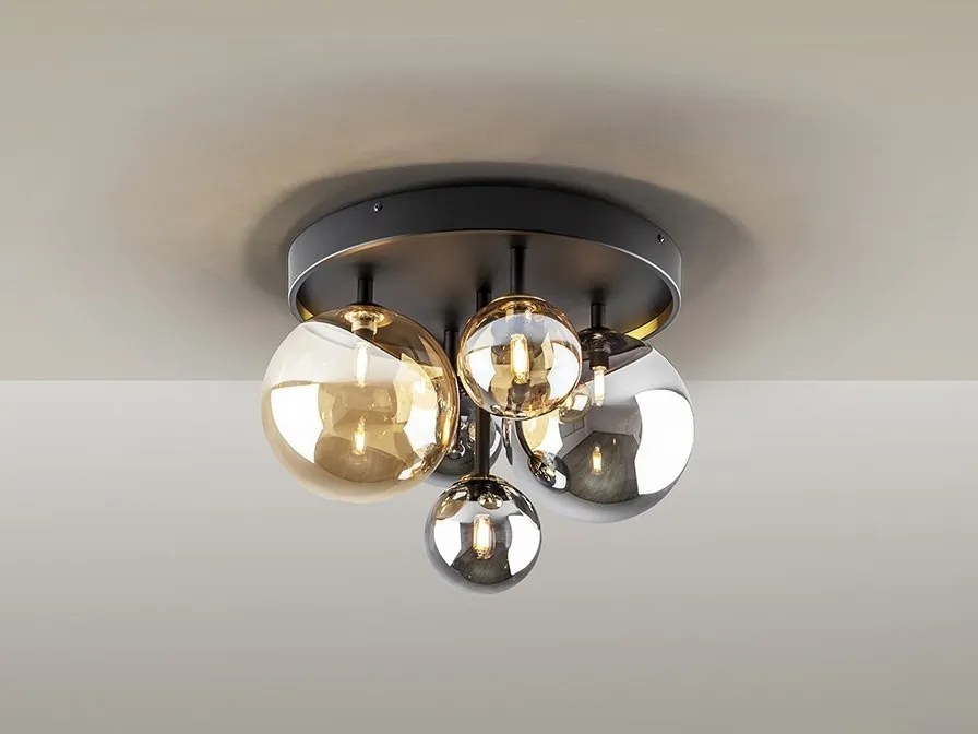 Lustra aplicata / Plafoniera design modern Dark 5L