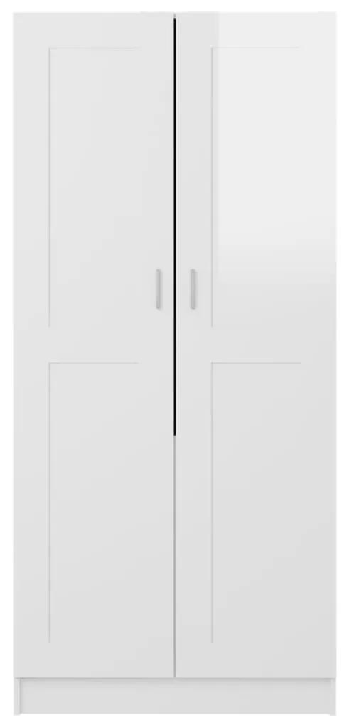 Sifonier, alb extralucios, 82,5x51,5x180 cm, PAL Alb foarte lucios, 1