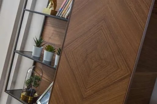 Set mobilier aden cu masa extensibila, comoda tv, cosola, etajera de perete cu polita si oglinda