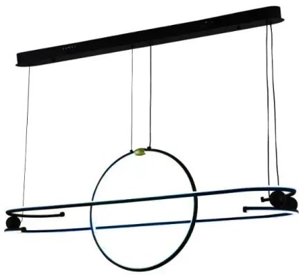 Lustră LED dimabilă pe cablu LED/95W/230V 3000-6500K + telecomandă