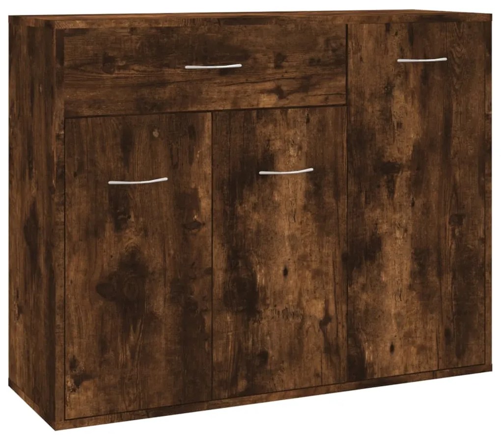 815366 vidaXL Servantă, stejar fumuriu, 88x30x70 cm, lemn prelucrat