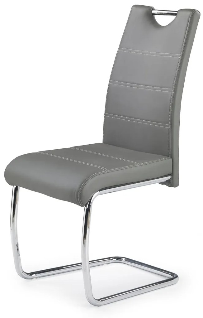 Scaun K211 piele ecologica gri