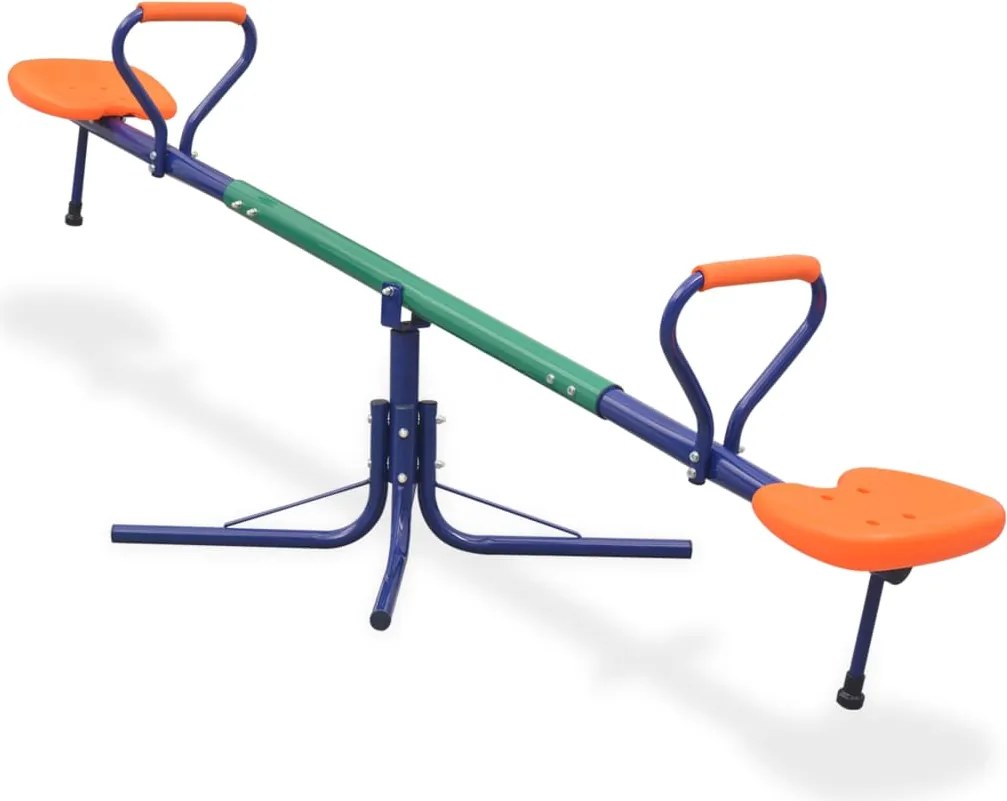 vidaXL Balansoar rotativ 360 grade, portocaliu