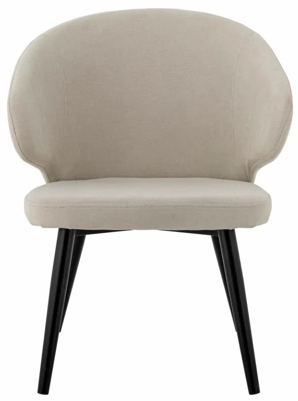 Scaun dining, natur, din stofa, Loon