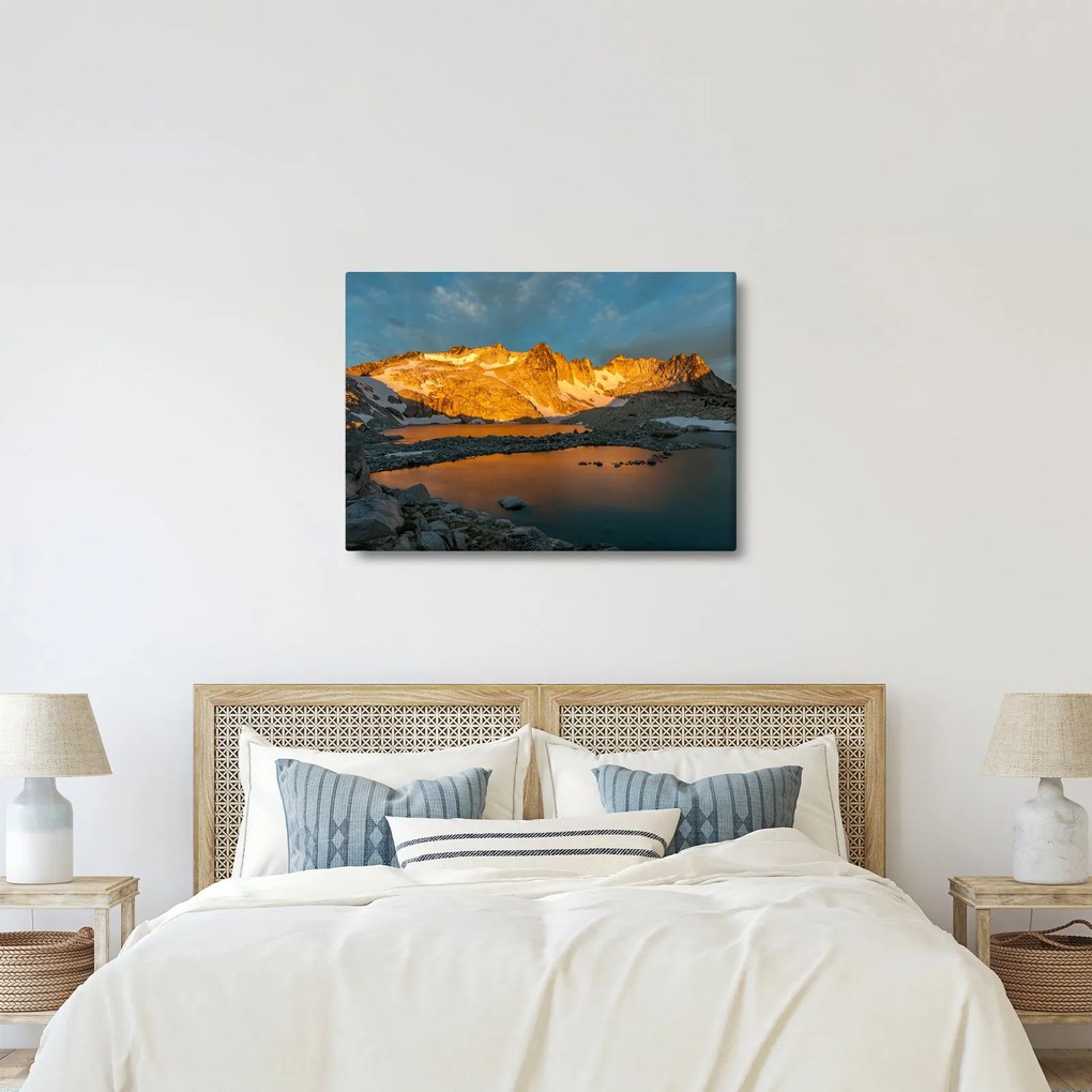 Tablou cu peisaj montan (70x50 cm)