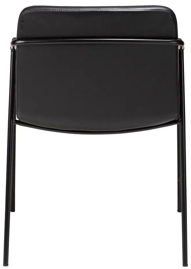 Scaun de dining din piele artificială DAN-FORM Denmark Boto, negru