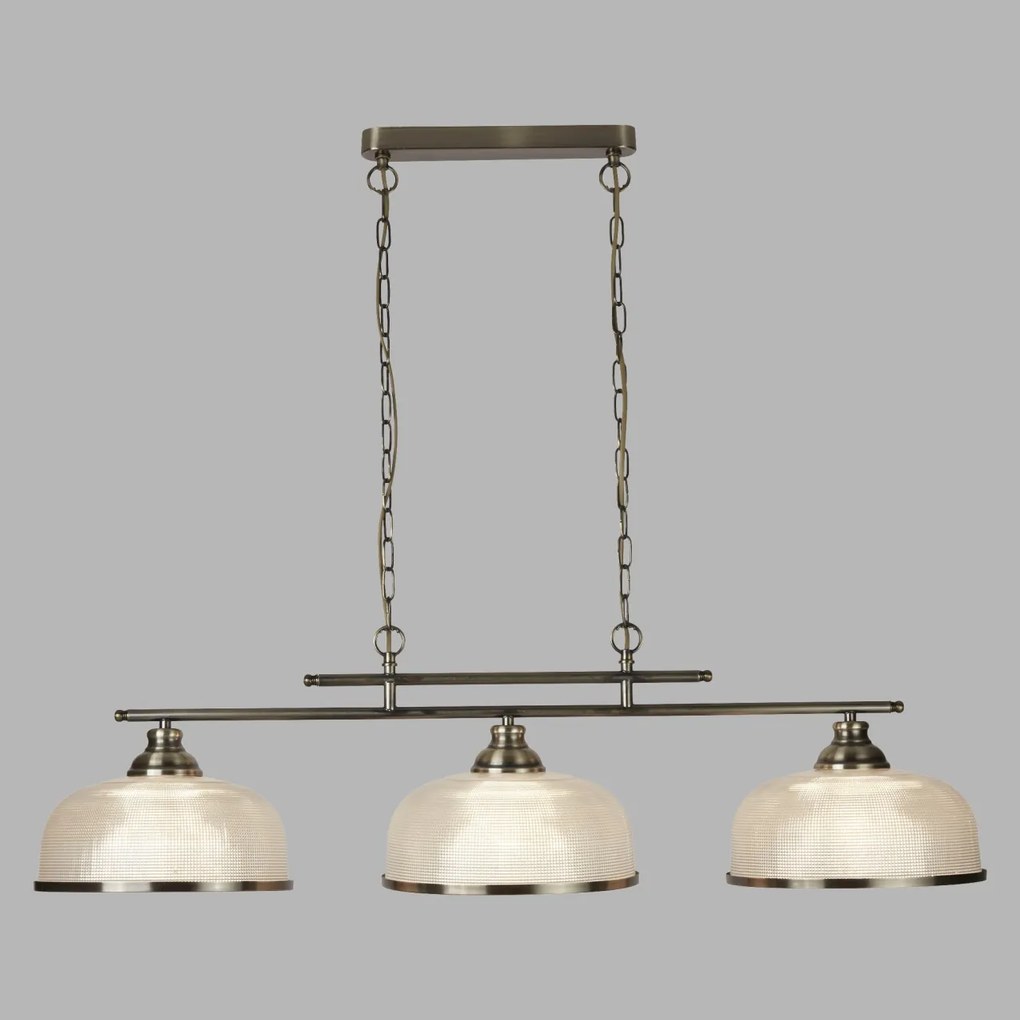 Lustra suspendata design clasic Bistro II 3L alama antique 3593-3AB SRT