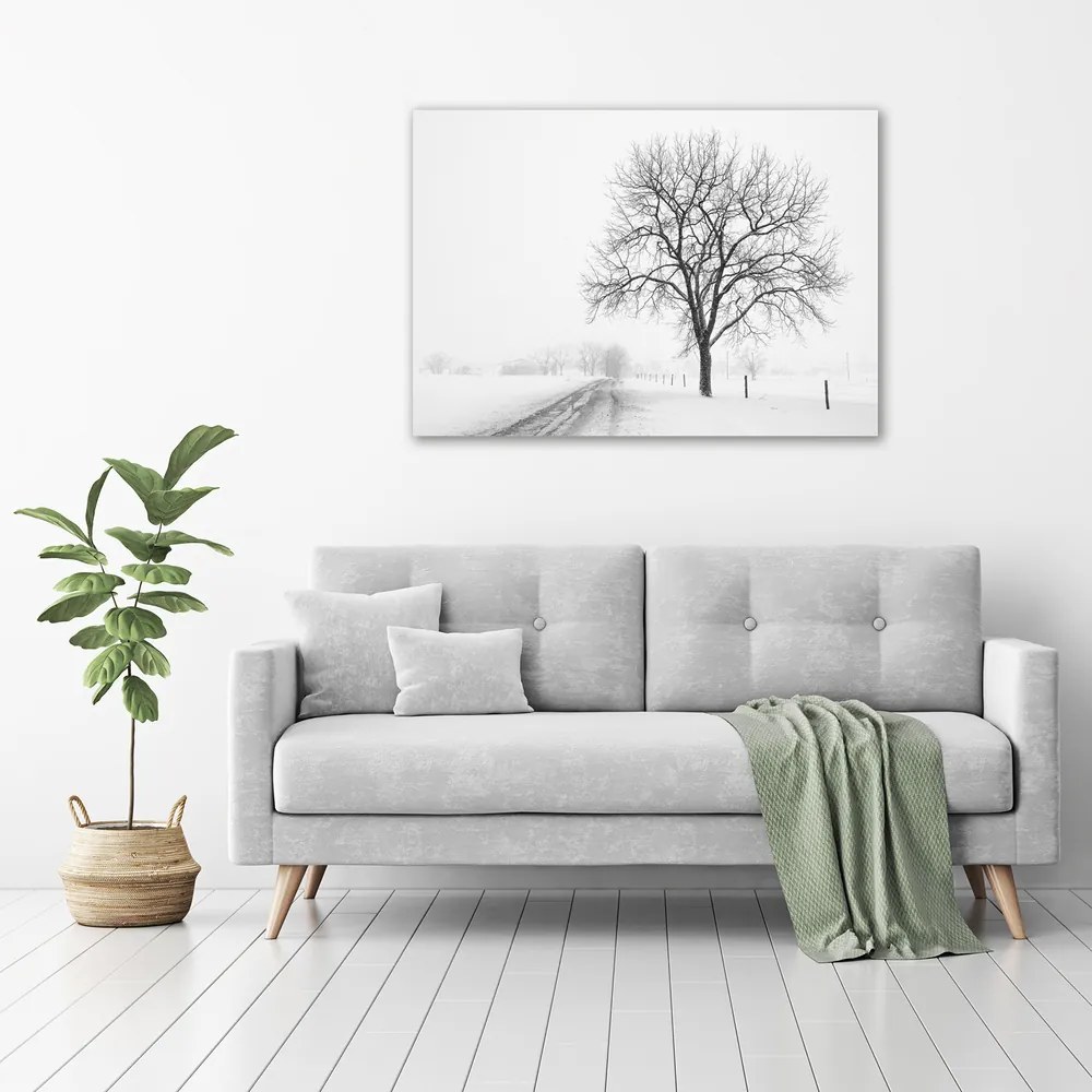 Print pe canvas Copac în timpul iernii