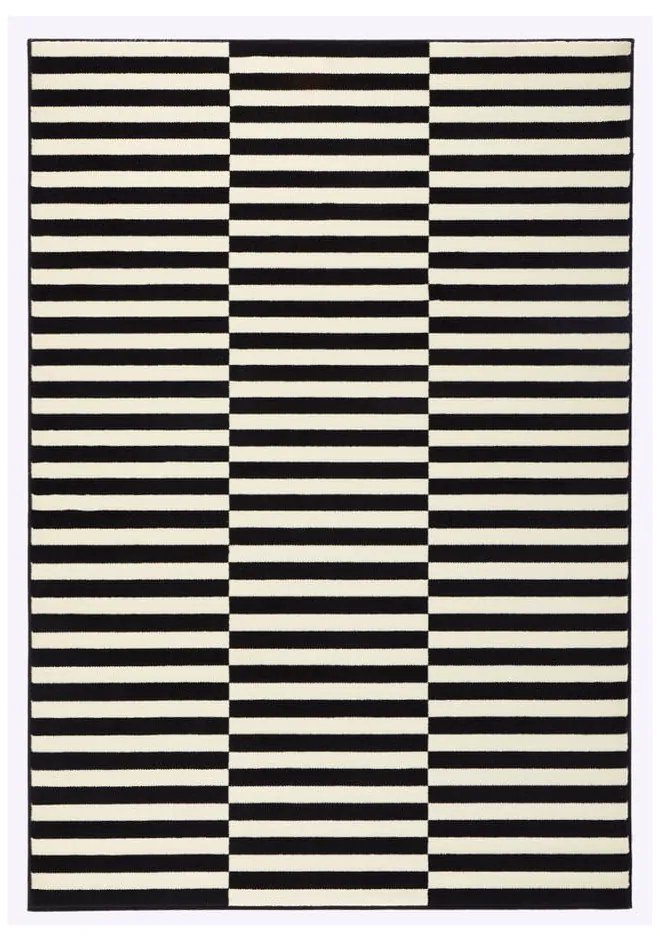 Covor Hanse Home Gloria Panel, 120x170 cm, negru-alb