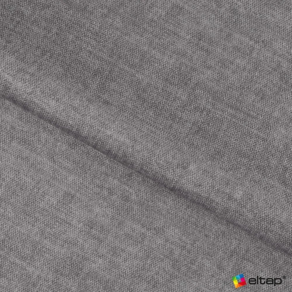 Colțar gri extensibil/cu spațiu de depozitare cu tapițerie din catifea (cu colț pe partea stângă/în formă de ”L”) Barea – ELTAP