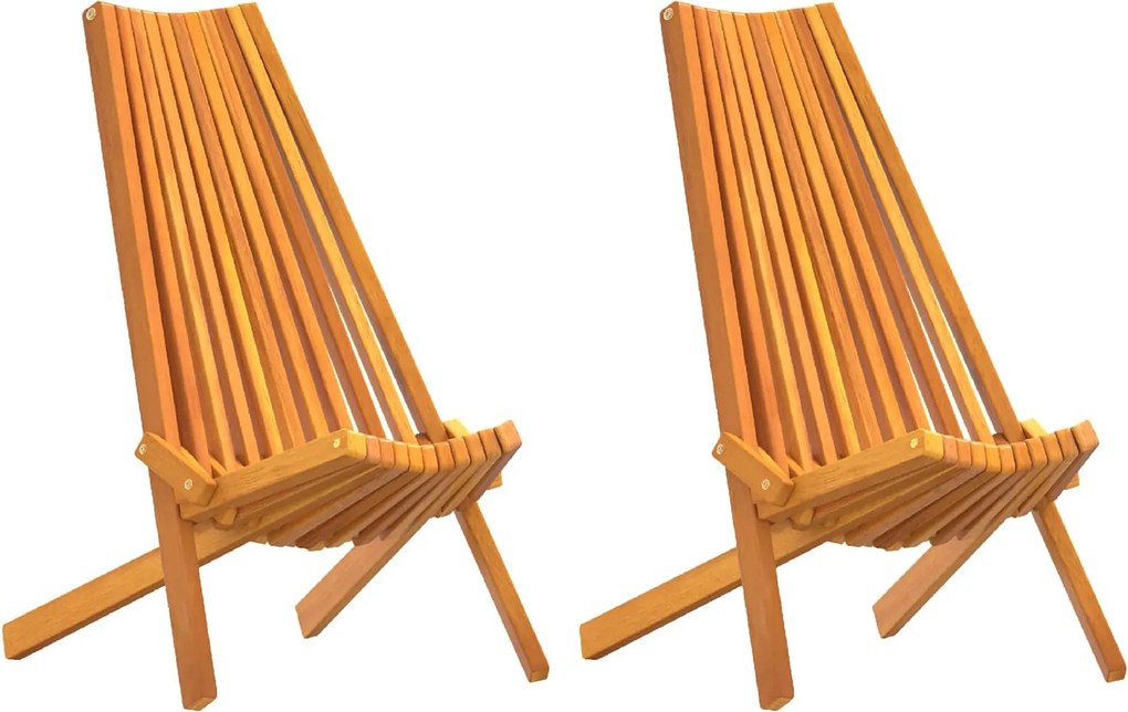 vidaXL Scaun 2 pcs Maro 69 x 56 x 84 cm Lemn Solid de Acacia