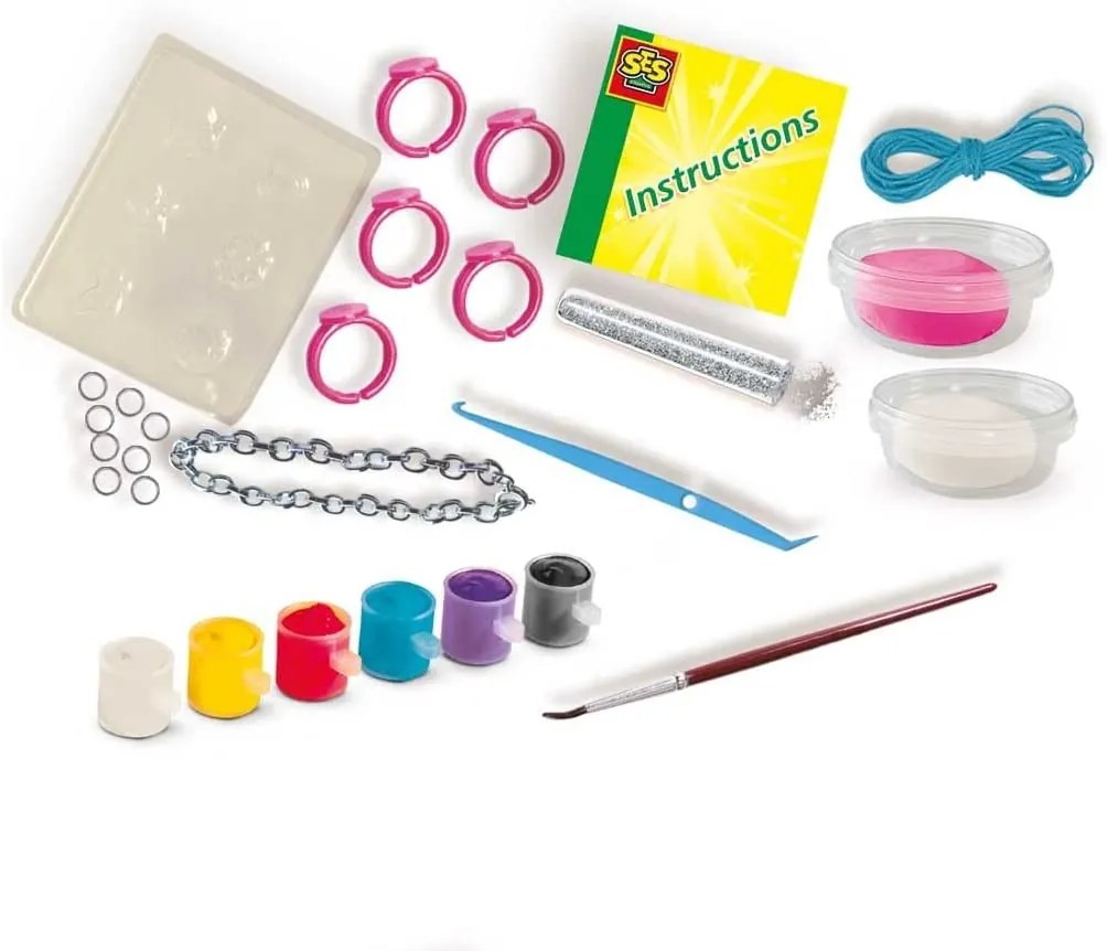 Set creativ copii - Creez bijuterii din plastilina