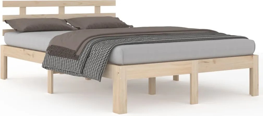 vidaXL Cadru de pat Super King, 180x200 cm, lemn masiv