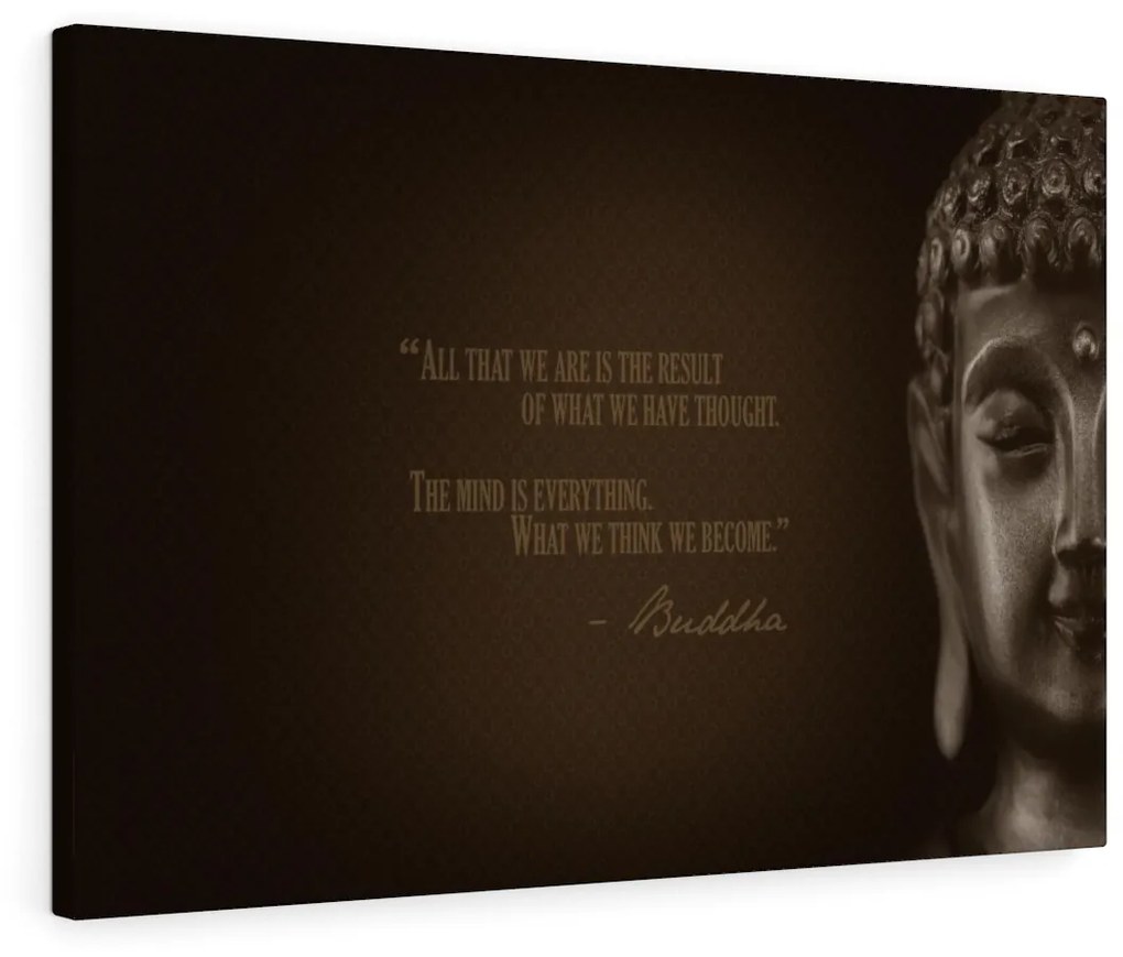 Tablou canvas Motivational Buddha - 90x60 cm 90x60 cm