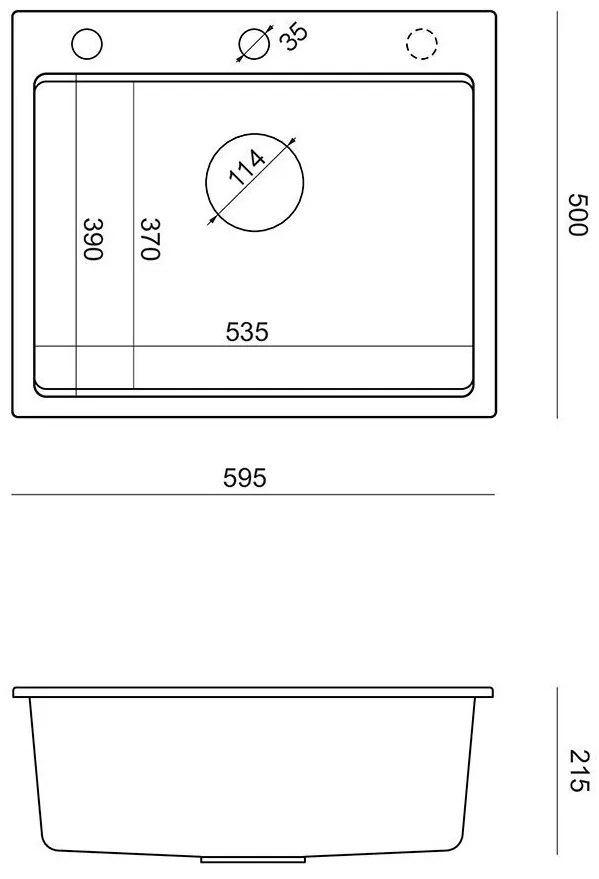 Chiuveta din granit KURT 110 WORKSTATION Grey Metallic