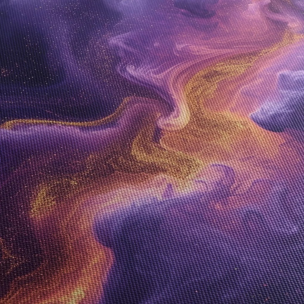 Tablou - Nebuloasa purpurie (cu ceas) (90x30 cm)
