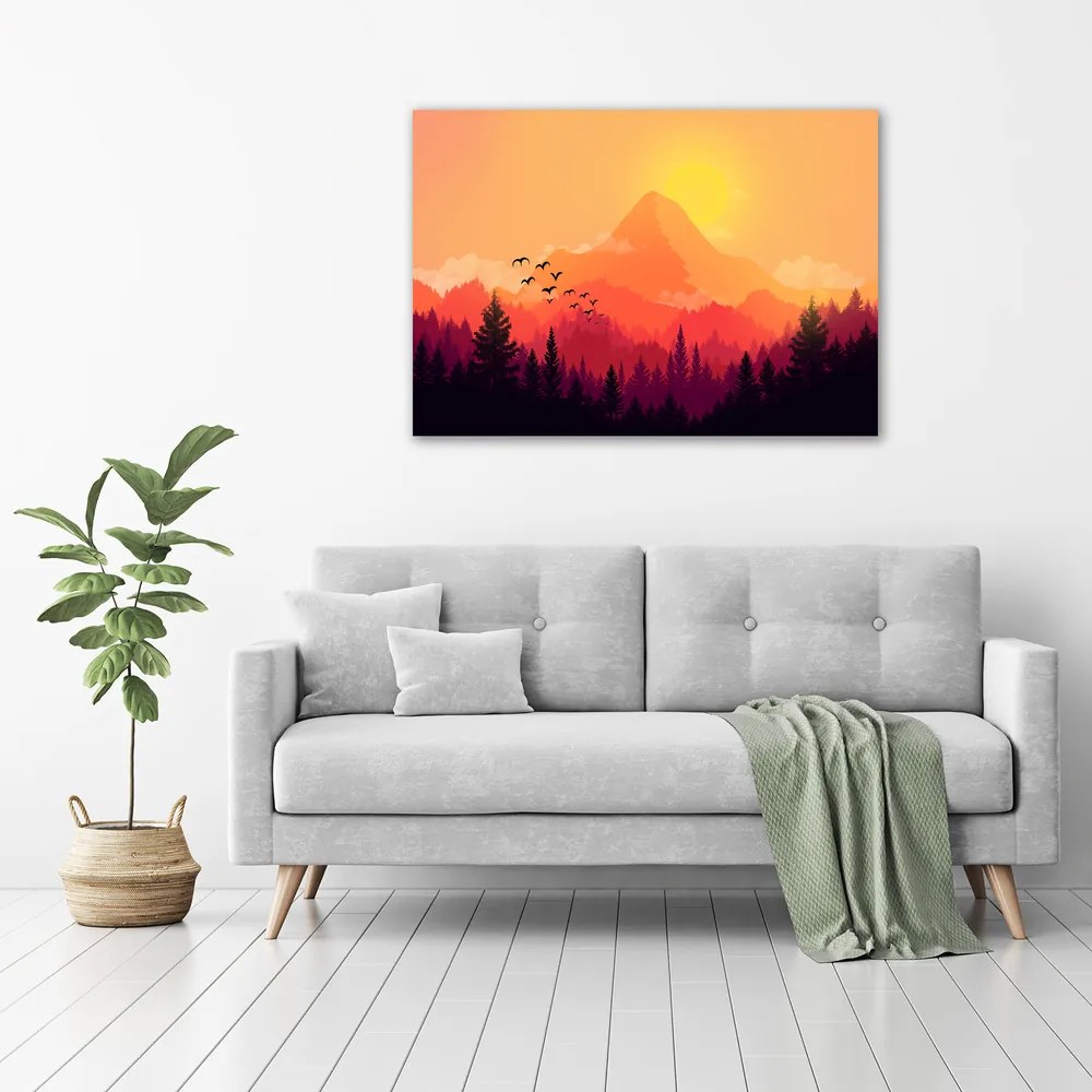 Tablou pe pânză canvas Peisaj montan
