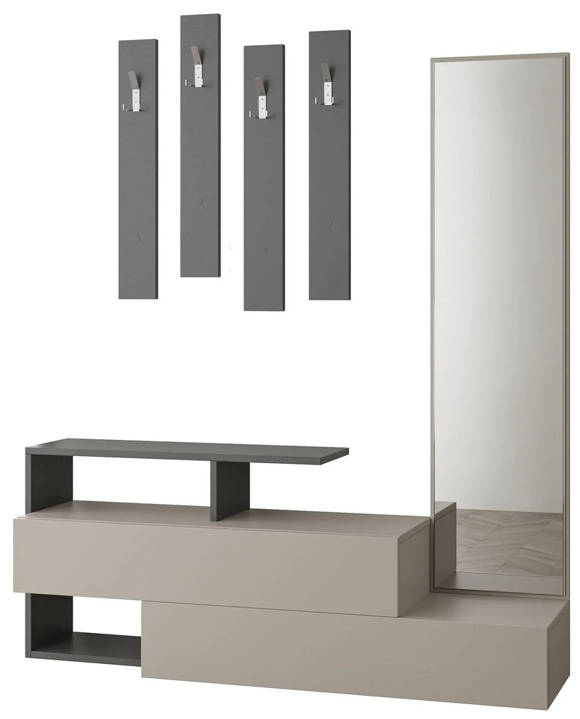 Cuier Ramda - Light Mocha, Anthracite