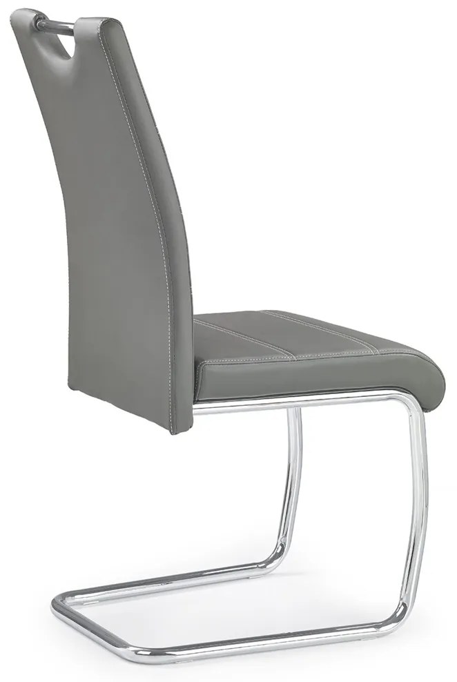 Scaun K211 piele ecologica gri