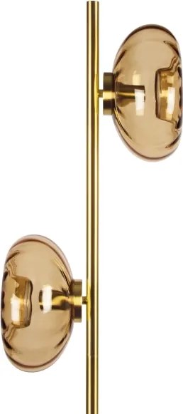 Osram - Lampadar GOLD GLASS 2xE14/12W/230V auriu/bej fumuriu