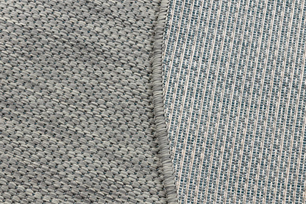 Covor SISAL SION cerc A5165A Melanj țesute plate gri