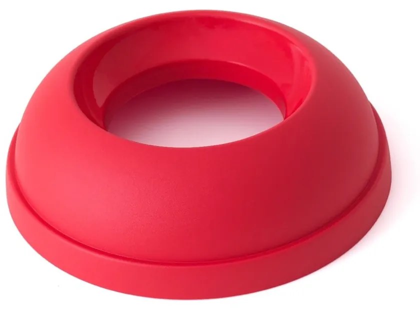 Capac pentru coș de gunoi roșu de reciclat din plastic – Addis