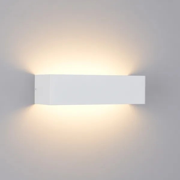 Brilagi - Aplică LED de exterior DONNANI, 12W, 230V, 30 cm, alb, IP44
