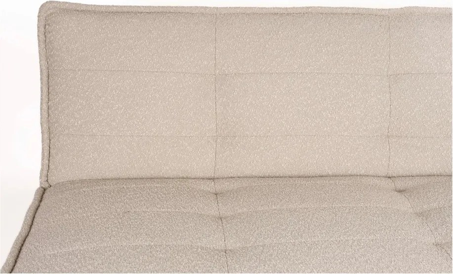 Canapea bej extensibilă cu tapițerie din țesătură bouclé 184 cm Cielke – White Label