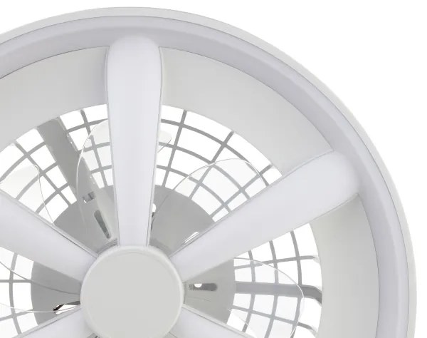 Ventilator LED RGBW de tavan cu lumină Brilliant GAIANO LED/48W/230V alb + telecomandă