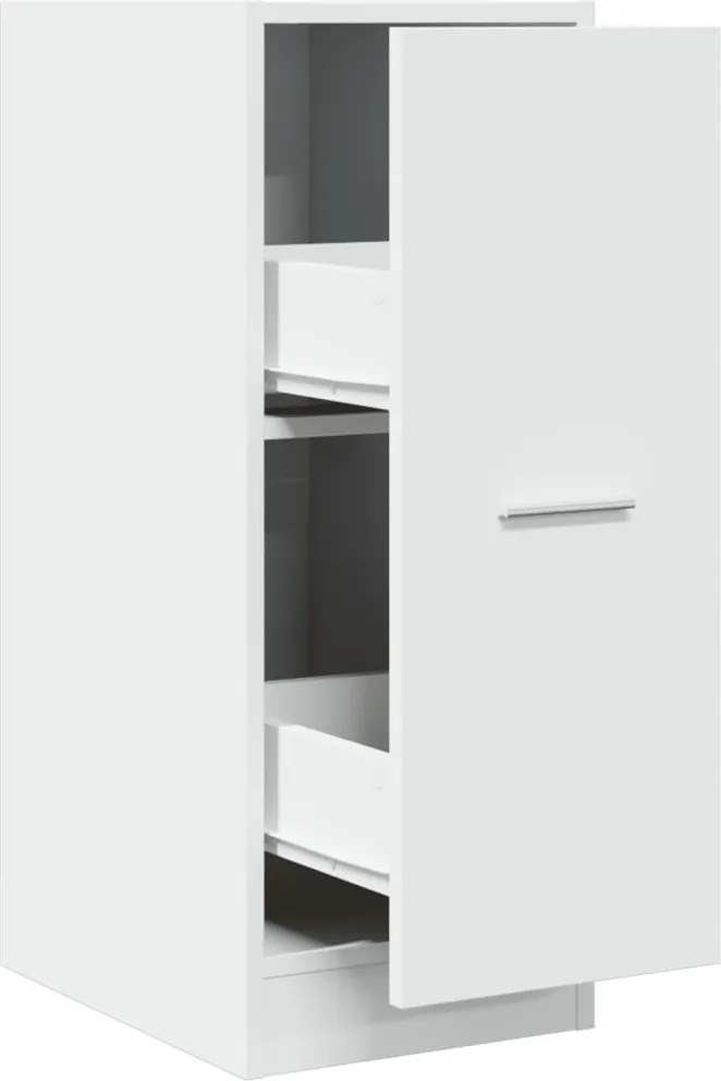 vidaXL Dulap de farmacie, alb, 30x41x77,5 cm, lemn stratificat
