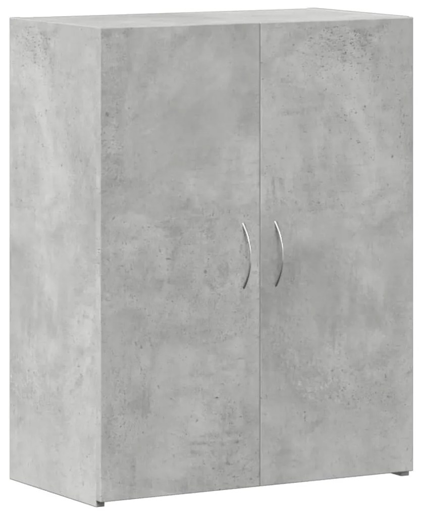 840768 vidaXL Fișet, gri beton, 60x32x77,5 cm, lemn prelucrat