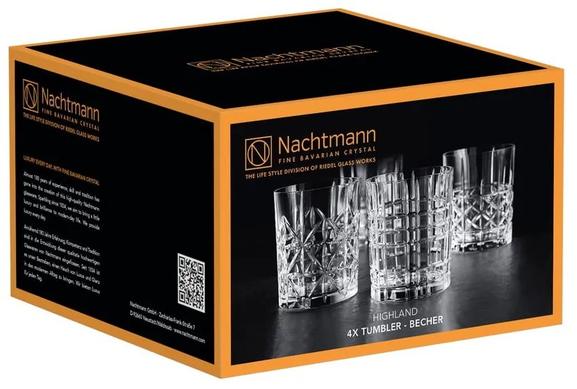 Pahare 4 buc. de whiskey 345 ml Highland – Nachtmann