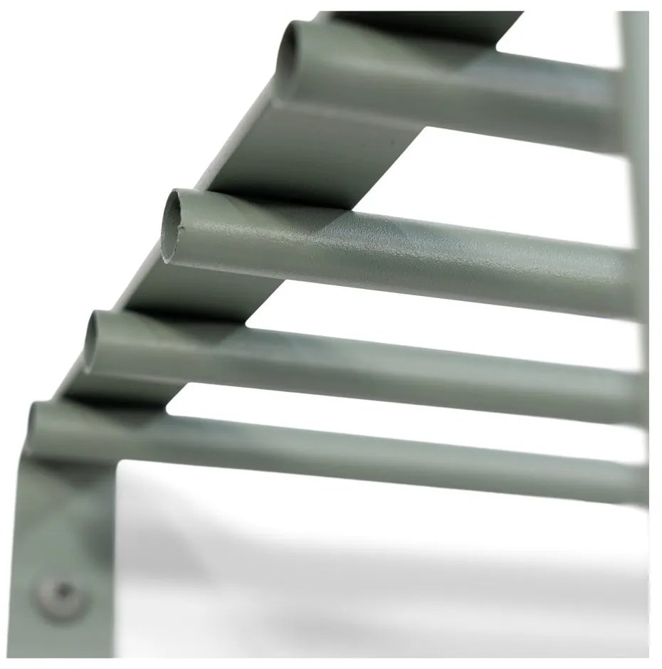 Cuier de perete verde prăfuit cu raft din metal 100 cm Rex – Spinder Design