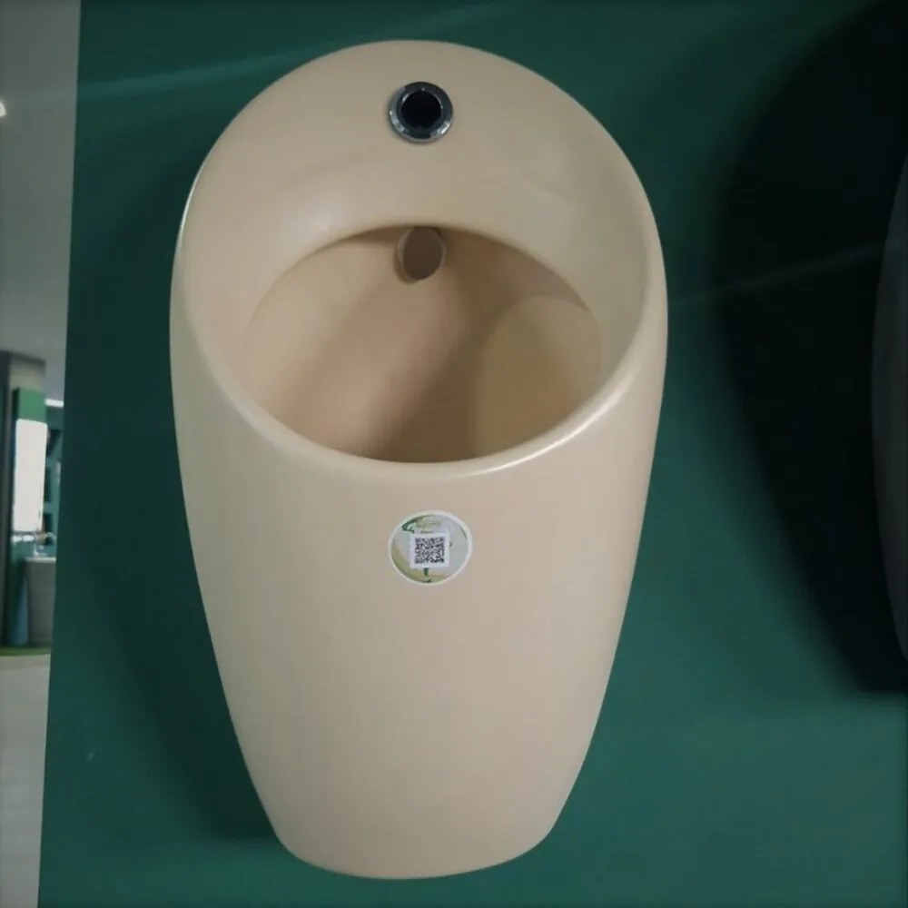 Pisoar cu alimentare ascunsa Inter Ceramic si actionare electronica bej mat