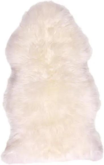 Covor din blană naturală Pipsa Mouton, 110 × 80 cm, alb
