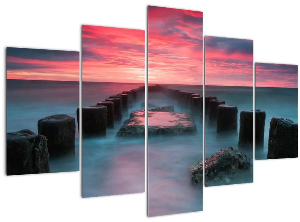 Tablou - Pietre în mare (150x105 cm)